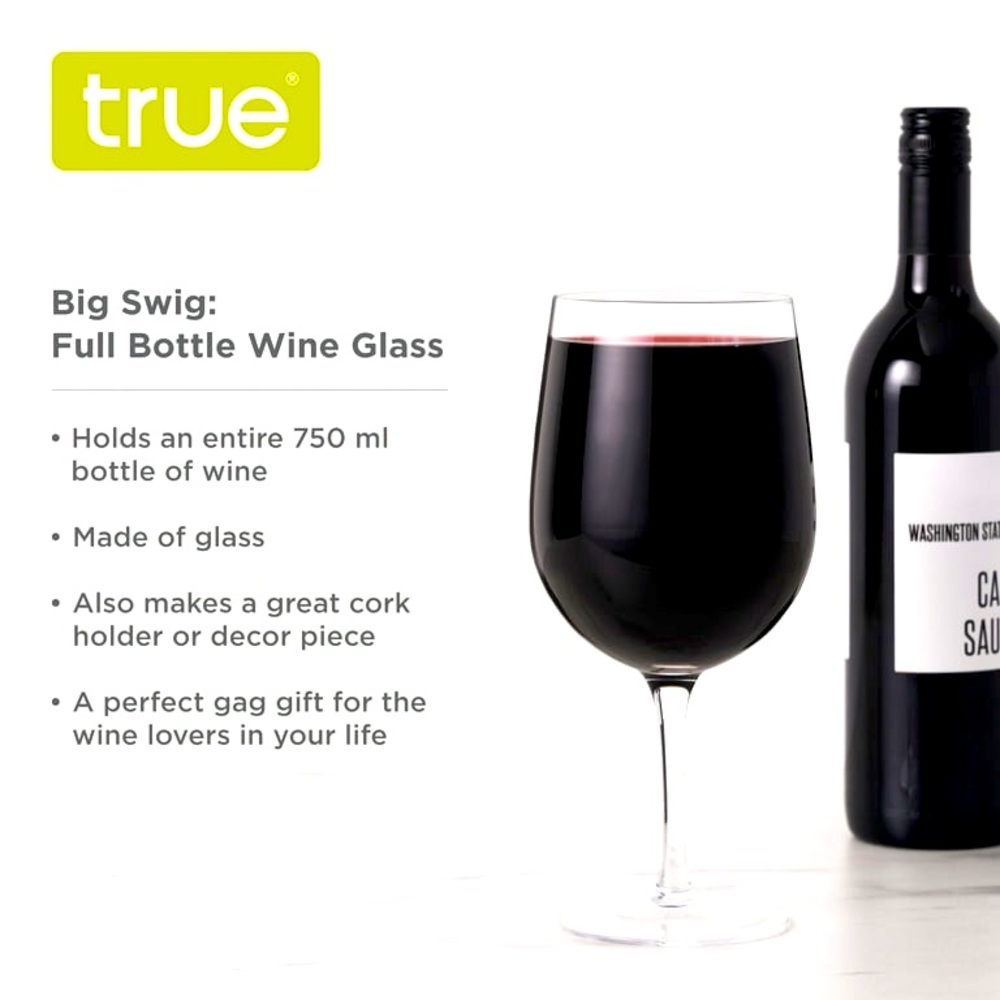 NIB (2) True Big Swig Large Stemmed Oversized Wine Glass